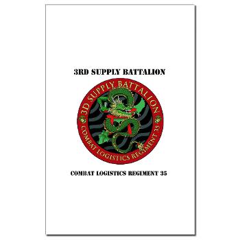 3SB - M01 - 02 - 3rd Supply Battalion with Text - Mini Poster Print